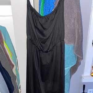 strapless black jumper